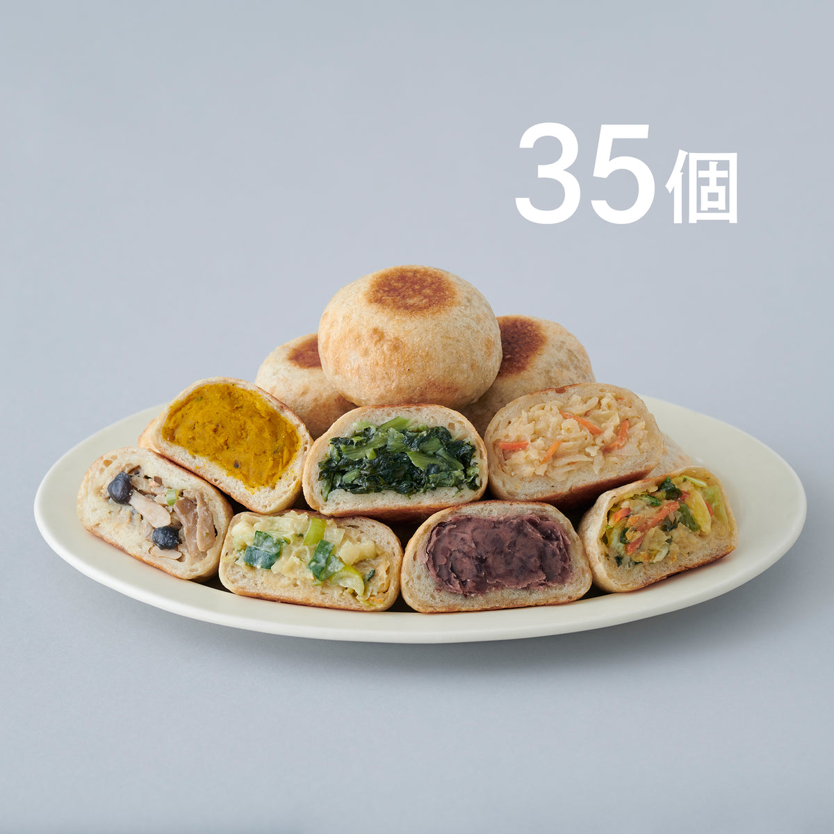 Set of 35 standard oyaki — おやき 長野いろは堂